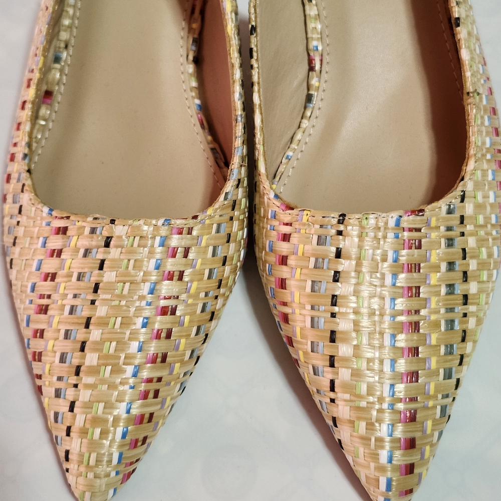 Nicole Miller Multicolor Woven Heels